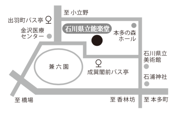 石川県立能楽堂マップ